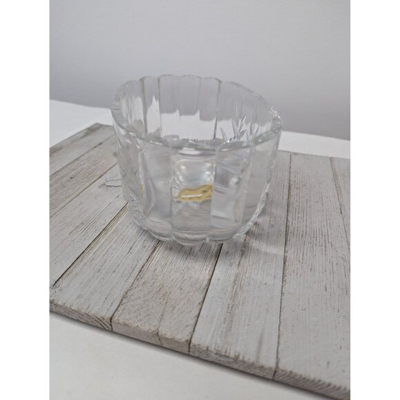 Vintage 1950's BLOCK Handmade Lead Crystal Bowl Made In Czech Republic - Picture 4 of 8